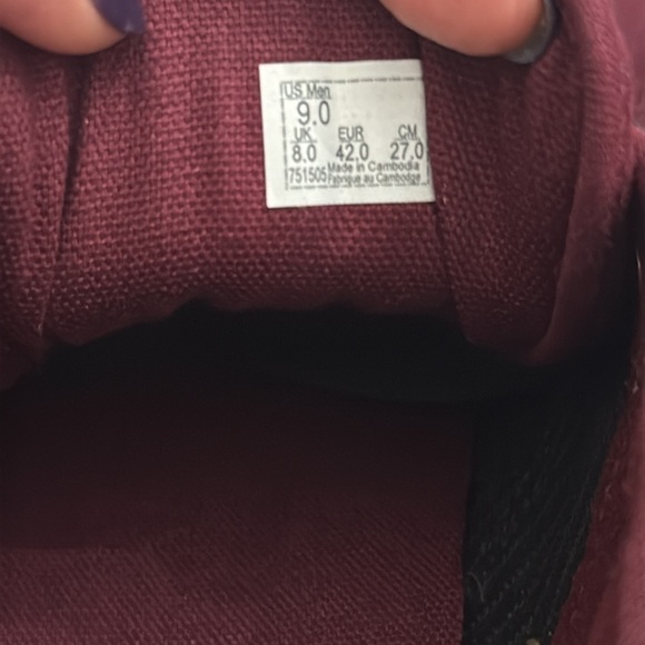 Vans Men's red Atwood Low-top Trainers Sneaker size 9 - Picture 9 of 11